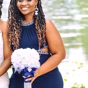 Rhinestone Bridesmaid Dress